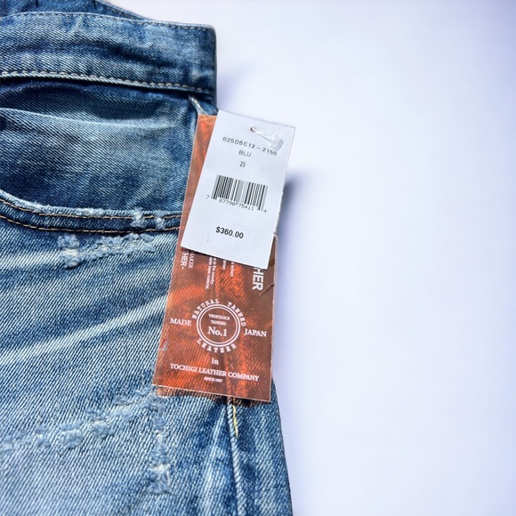 Moussy Vintage MV | Howa Distressed Paint Splatter Sewn Knee Patch Jeans - Picture 8 of 11